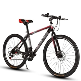 QYTEC vélo QYTEC zxc Vélo pour homme 24 pouces VTT 21 vitesses adulte vitesse variable voiture de course de cross-country avec une roue (couleur : noir rouge, taille : 24 vitesses)