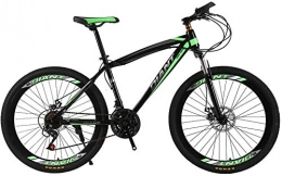 Suge Vélo de montagnes Suge Mountain Bike 26 Pouces vlo de Ville, 27 Vitesses Double Frein Disque Tout-Terrain extrieur Cyclisme, Unisexe tudiant de vlos (Color : Green)