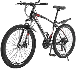 SYCY vélo SYCY Vélo de Montagne 26 Pouces, Freins à Double Disque 21 Vitesses, Suspension intégrale en Aluminium antidérapant, Options de Cadre en Acier Freins Avant arrière Vélo