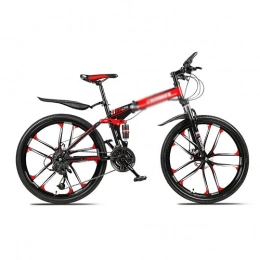 T-Day vélo T-Day VTT Vélo Mountainbike 26 Cadre en Acier à Vélo De Montagne Mens De Montagne 21 / 24 / 27 Vitesse avec des Freins à Disque Daul pour Hommes Femme Adulte Et Adolescents(Size:27 Speed, Color:Rouge)