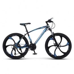 T-Day Vélo de montagnes T-Day VTT Vélo Mountainbike Jantes 26 Pouces 21 / 24 / 27 Cadre en Acier à Bicyclettes à Vélo pour Hommes avec Suspension Avant pour Hommes Adultes Et Adolescents(Size:27 Speed, Color:Bleu)