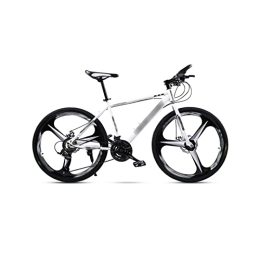 TABKER vélo TABKER Vélo de route VTT adultes hommes et femmes amortisseur vitesse roue unique frein à disque hors route étudiants (couleur : blanc)