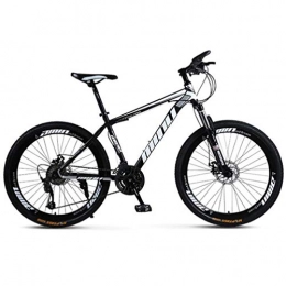 Tbagem-Yjr vélo Tbagem-Yjr VTT, Double Suspension VTT 26 Pouces Roues Vélo for Adultes Garçons (Color : Black White, Size : 30 Speed)