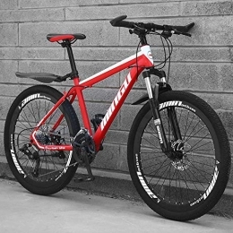 TRGCJGH vélo TRGCJGH VTT 26 Pouces Cadre De Frein à Double Disque Rigide Vélo avec Siège Réglable Vélos De Montagne pour Hommes De Pays 21 / 24 / 27 / 30 Vitesses, C-24speed