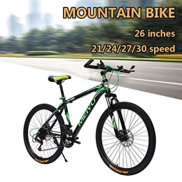 TRGCJGH Vélo de montagnes TRGCJGH Vélo De Montagne 26 Pouces VTT Semi-rigides en Alliage D'aluminium Vélo De Montagne avec Siège Réglable à Suspension Avant Vitesse 21 / 24 / 27 / 30, C-21speed