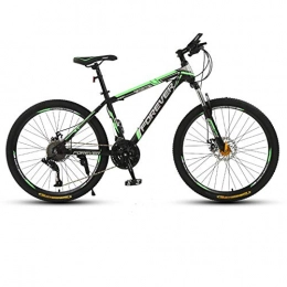 TRGCJGH vélo TRGCJGH Vélo De Montagne Adulte Vélo De Montagne Semi-Rigide à Double Frein à Disque pour Hommes De 26 Pouces Siège Réglable pour Vélo Cadre en Acier à Haute Teneur en Carbone, B-26inch27speed