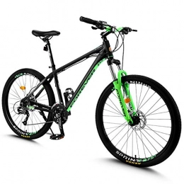 HECHEN Vélo de montagnes Vlo de piste de montagne adulte de 27, 5 po, vlos tout-terrain pliants en acier haute teneur en carbone, vlo 27 vitesses suspension complte vtt double freins disque vlo de montagne, Vert