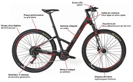 WEMOOVE Sport Vélo de montagnes VTC électrique Semi Rigide WEMOOVE Série 900 27, 5'' Shimano SLX 11V 17, 5 KG