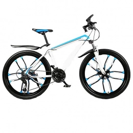 ZhanMazwj Vélo de montagnes véLo De Montagne 24 Vitesses pour Hommes Adultes, 26 Pouces, Roue De Dix Couteaux