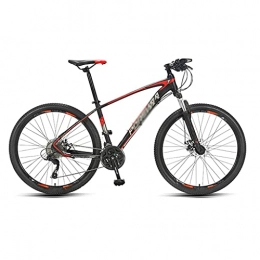 Cacoffay Vélo de montagnes Vélo de Montagne Carbone Fibre Cadre VTT Double Suspension Montagne Bicyclette 27, 5 Pouces, Double Disque Frein Unisexe Montagne Bicyclette, C