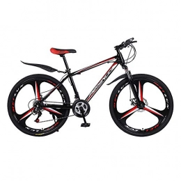 Dengjiam Vélo de montagnes Vélo De Montagne Mountain Bike Steel Frame Full Suspension Frame Outroad Mountain Bike 21 Speed ​​26 inch Bike Double Disc Brake Bicycles-A