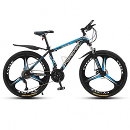 SXXYTCWL Vélo de montagnes Vélo de montagne pour adultes, hautes bicyclettes en acier au carbone, roues de 26 pouces, vélo de piste de montagne, 21 vitesses VTT, avec fourche à suspension, pour les déplacements pour descendre d