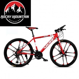 WYLZLIY-Home Vélo de montagnes Vélo De Montagne VTT Vélo de Montagne 26 Pouces De Montagne Vélos 21 / 24 / 27 / 30 En Alliage D'aluminium Léger Délais Cadre Suspension Avant Frein À Disque Tout-Terrain Bike Vélo De Montagne VTT