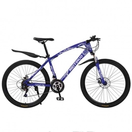 WYLZLIY-Home vélo Vélo De Montagne VTT Vélo de Montagne VTT, 21 24 27speeds, 26 pouces Roues Absorption montagne avec deux vélos Frein à disque Tout-Terrain Bike Vélo De Montagne VTT ( Color : Blue , Size : 24 Speed )