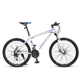 WYLZLIY-Home vélo Vélo De Montagne VTT Vélo de Montagne VTT, Vélos en alliage d'aluminium, suspension à double disque et frein avant, 27 vitesses, 26" roue Tout-Terrain Bike Vélo De Montagne VTT ( Color : White )