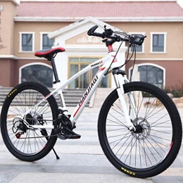 WYLZLIY-Home vélo Vélo De Montagne VTT Vélo de Montagne Vélos de montagne, montagne vélos avec double frein à disque et suspension avant, 24 vitesses 24" 26" Vélos, Cadre en acier au carbone Tout-Terrain Bike Vélo De M