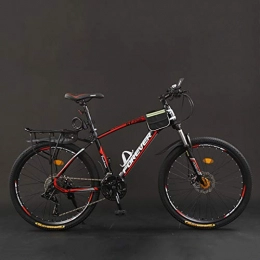 ZXCVB Vélo de montagnes Vélo de Montagne Vélo De Montagne 24 / 26 Pouces Vélo De Vitesse Adulte 24 Vitesses Vélo De Plein Air Pour Étudiants, Vélo Semi-rigide À Double Frein À Disque, Siège Réglable, Cadre En Acier À Haute T