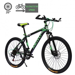 Aquila Vélo de montagnes Vélo de montagne Vélos Gearshift, alliage d'aluminium Double Freins à disques Dirt Bike VTT, 26 pouces 21 / 24 / 27 / 30 Vitesse for Étudiant extérieur AQUILA1125 (Color : C)