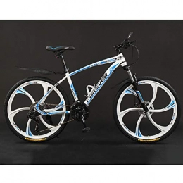 ZXCVB vélo Vélo de Montagne Vélos Tout-terrain 30 Vitesses Pour Hommes, VTT Semi-rigide En Acier À Haute Teneur En Carbone, Vélo Adulte 24 / 26 Pouces, Cinq Molettes De Coupe, Vélos D'exercice À Suspension Avant