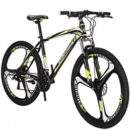 EUROBIKE vélo Vélo de montagne X1 69, 8 cm 21 vitesses Duai Frein à disque (K- Jaune)