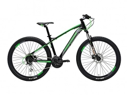 Adriatica Vélo de montagnes Vélo VTT adulte Wing RS 27, 5" Taille M Shimano Acera 24 V Noir Vert