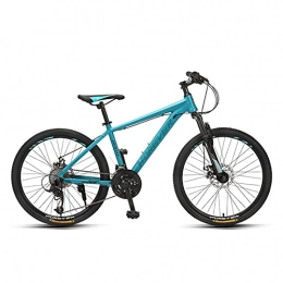 Great Vélo de montagnes Vélo VTT, Vélo De Montagne Pour Enfants Adultes, 26 " / 24" Frame D'alliage D'alliage D'aluminium De Vélos De Vélo De Vélo De Frein à Double Disque Pour étudiant Junior (Size:26 inches, Color:Bleu)