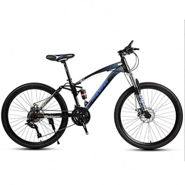 Great Vélo de montagnes Vélo VTT, Vélos De Montagne Adulte Jeunesse, Vélos De 24 / 26 Pouces Vélo De Sports De Plein Air Vélo à Vélo De Route à Double Choc Absorbant Le Châssis En Acier Au Carbone(Size:26 inches, Color:Bleu)