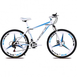 WDLY Vélo de montagnes WDLY Vélo Pliable Variable VTT De Vitesse 21 Vitesse VTT Freins Avant Et Arrière À Double Adulte Hommes Enfants Et Femmes De Vélos, Bleu, 24inch