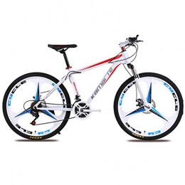 WDLY vélo WDLY Vélo Pliable Variable VTT De Vitesse 21 Vitesse VTT Freins Avant Et Arrière À Double Adulte Hommes Enfants Et Femmes De Vélos, Rouge, 26inch