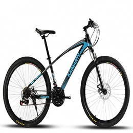 WXXMZY Vélo de montagnes WXXMZY Vélos, VTT, VTT 24 / 26 Pouces pour Adultes Et Adolescents, VTT Légers 21 Vitesses À Double Disque. (Color : Blue, Size : 24 inches)