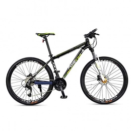 WYN Vélo de montagnes WYN VTT Adulte Amortisseur à Vitesse Variable Hommes et Femmes étudiants Hors Route Aluminium, Vert, 24 * 15 (150-165 cm)