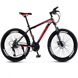 YGTMV Vélo de montagnes YGTMV 2020 Mountain Bike, 24 Pouces avec Roue À Double Disque Spoke Frein, avec Siège Réglable, Épaissie Carbone Cadre en Acier, pour Étudiant Extérieur Voyage, Rouge, 24 Speed