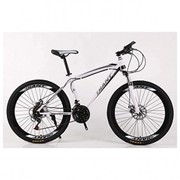 YHtech Vélo de montagnes YHtech Sports de Plein air VTT / Unisex Bicyclettes 26 « » Roue légère HighCarbon Cadre en Acier 2130 Frein à Disque Shimano délais, 26" (Color : White, Size : 21 Speed)