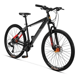 Yirunfa Vélo de montagnes Yirunfa 26 Pouces VTT Vélo de Montagne pour Hommes et Femmes Adultes, Cadre en Alliage D'aluminium Vélo de Sport de Montagne, 27 Vitesses, Double Frein à Disque - Selle Réglable