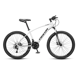 Yirunfa Vélo de montagnes Yirunfa VTT Vélo 26 Pouces MTB, 21 Vitesses pour Adulte - Vélo D'extérieur - Double Frein à Disque - Selle Réglable - Cadre en Acier à Haute Teneur en Carbone, Amortisseur épaissi