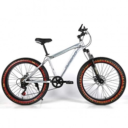 YOUSR Vélo de montagnes YOUSR Double Bicyclette de Montagne de vélo de Frein de Disque Se Pliant pour Les Hommes et Les Femmes Silver 26 inch 21 Speed