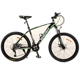 YOUSR Vélo de montagnes YOUSR Vélo De Route De Roue De 26 Pouces, Vélo De Montagne De Double Suspension De Frein à Disque De Vélo Black Green 24 Speed