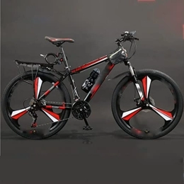 YXGLL Vélo de montagnes YXGLL Cadre de vélo de 24 à 27 Vitesses à Suspension complète VTT, Cadre de Freins à Disque mécaniques à Double Absorption des Chocs de 26 Pouces (Red 27 Speed)