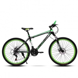 ZKHD Vélo de montagnes ZKHD 24 / 26 Pouces Parl Roues, 24 Vitesses Vlo De Montagne Vitesse Variable Cross-Country, Vlo Absorbant Les Chocs Urbains, Quatre Couleurs Au Choix, Black Green, 26 inch