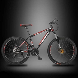 AISHFP Vélos de montagne Fat Tires Adulte Vitesse Variable 26 Pouces de vélo de Montagne, 24 21- - 27 Vitesses en Aluminium léger Alliage Bikes Cadre, Absorption des Chocs à Double Disque de Frein de Bicyclette, C, 27speed