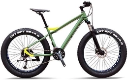 AYHa Vélos de montagne Fat Tires AYHa 27-Speed ​​Mountain Bikes, professionnel 26 pouces adulte Fat Tire Hardtail VTT, Cadre en aluminium Suspension avant tout terrain vélo