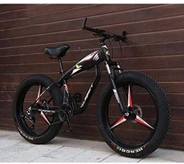 CSS vélo CSS 26 pouces Roues Vélo de montagne pour adultes, Fat Tire Hardtail Mbt Bike, Cadre en acier à haute teneur en carbone, Double frein à disque 6-27, 21 vitesses