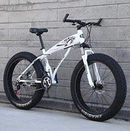 CSS Vélos de montagne Fat Tires CSS Vélo de vélo de montagne pour adultes hommes femmes, vélo Mbt Fat Tire, cadre en acier inoxydable à haute teneur en carbone et fourche avant amortissante, frein à disque double 5-27, 24 pouces 21