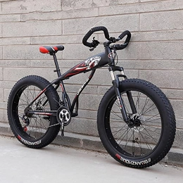 DANYCU Vélos de montagne Fat Tires DANYCU VTT de 26 Pouces Vélo 27 / 30 Vitesse Vélos antidérapants de Neige des pneus MTB Absorbant Les Chocs Professionnels Vélo de Sport à l'extérieur, E, 7 Speed