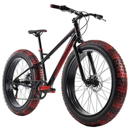 KS Cycling vélo KS Cycling VTT Fatbike 26'' SNW2458 Noir-Rouge TC 43 cm