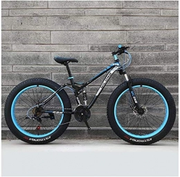 Kytwn Vélos de montagne Fat Tires Kytwn Hommes Femmes Mountain Bikes, Haute teneur en Carbone Cadre en Acier, Double Frein Disque Hardtail VTT, vlos Tout Terrain, prt de vlos Anti-Slip, 26 Pouces