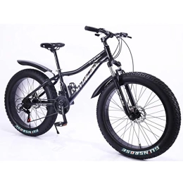 MYTNN vélo MYTNN Fatbike Nouveau Style 26" 21 vitesses Shimano Fat Tyre VTT 47 cm RH Snow Bike Fat Bike (Noir)