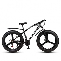 QYL vélo QYL Montagne Vélos 4.0 Fat Tire Neige Vélo, Double Suspension Cadre Et Fourche À Suspension Tout Terrain Vélo De Montagne, Noir, 26 inch 27 Vitesses, Black 2