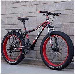 Shirrwoy Vélos de montagne Fat Tires Shirrwoy VTT pour Les Hommes des Femmes, 27 Vitesses Fat Tire VTT Hardtail Double Disque hydraulique 26 Pouces VTT Fourche Roues, vélo de Plage, B, Ordinaire