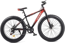 SYCY Vélos de montagne Fat Tires SYCY Vélo de Montagne à 7 Vitesses 26 Pouces Gros Pneu vélo pour saleté Sable Neige Cadre en Aluminium Double Freins à Disque siège réglable